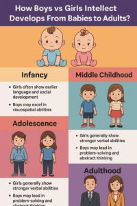 How Boys vs Girls Intellect Develops from Babies to Adults