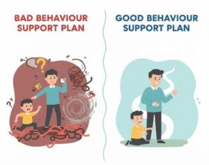 Bad vs good behaviour support plans what separates them