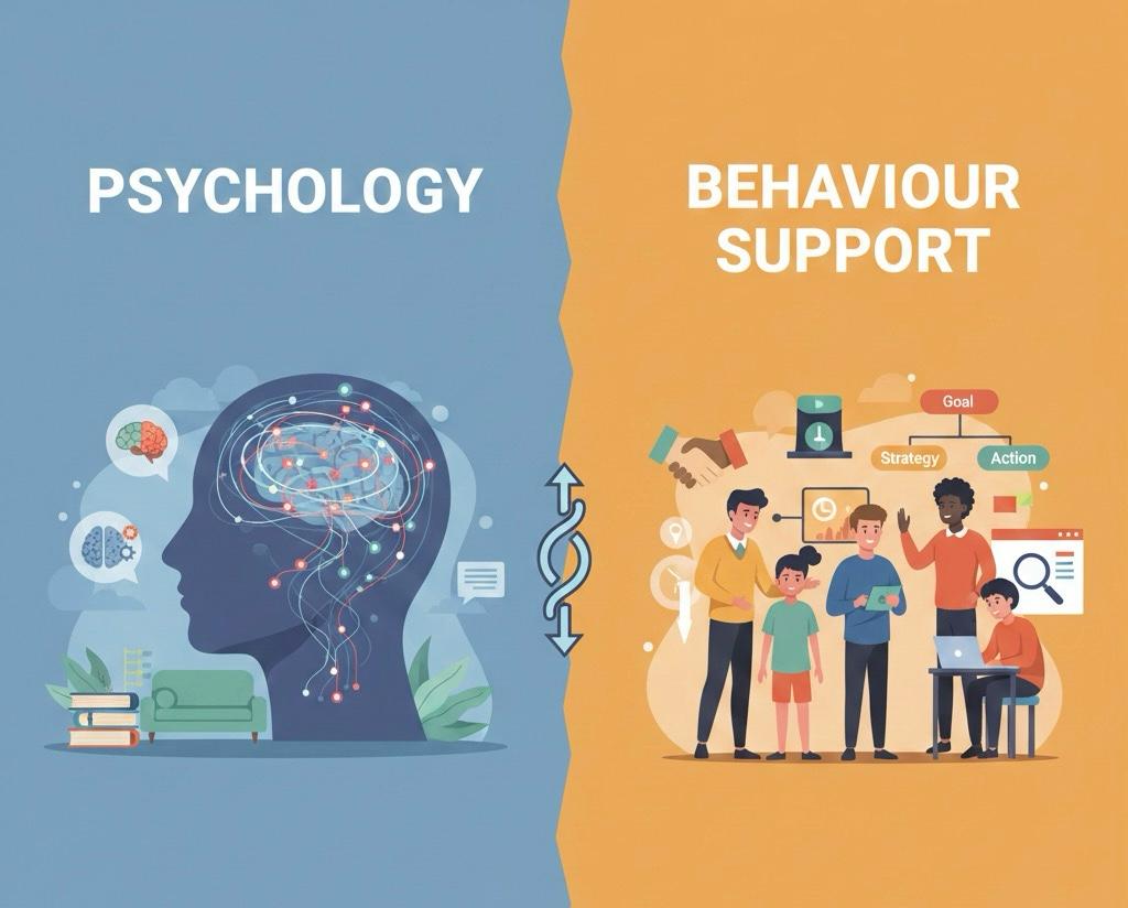 Psychology vs behaviour support: which one do I need? 3 Psychology vs behaviour support which one do I need